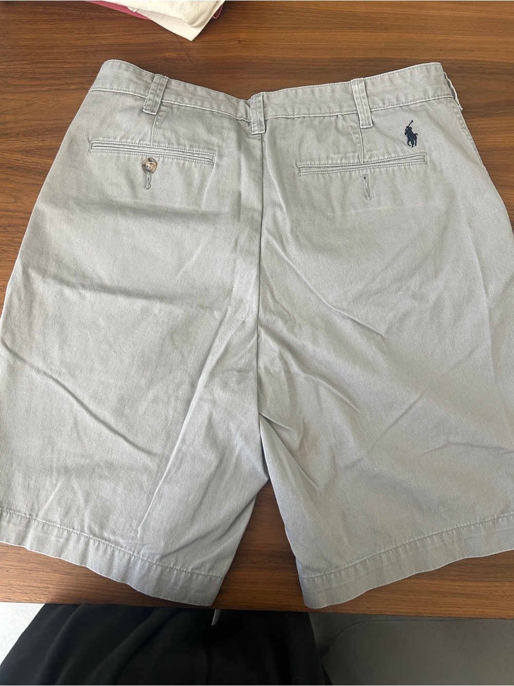 Polo by Ralph Lauren 9” Light Gray Flat-Front Chino Shorts